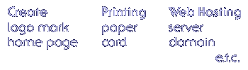 Create logo mark home page Printing paper card Web Hosting server domain